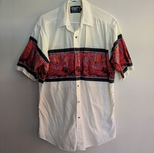 Vintage Brooks & Dunn Panhandle Slim Western Cowboy Pearl-Snap Shirt Large